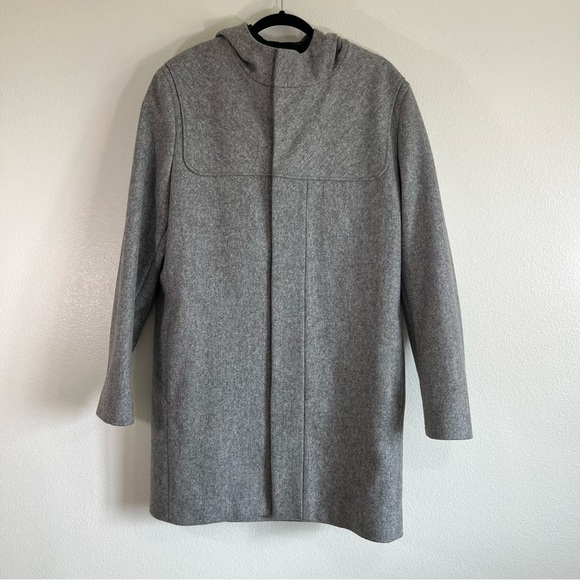 COS Wool Hooded Pea Coat - Picture 1 of 10